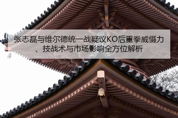 张志磊与维尔德统一战疑议KO后重拳威慑力、技战术与市场影响全方位解析